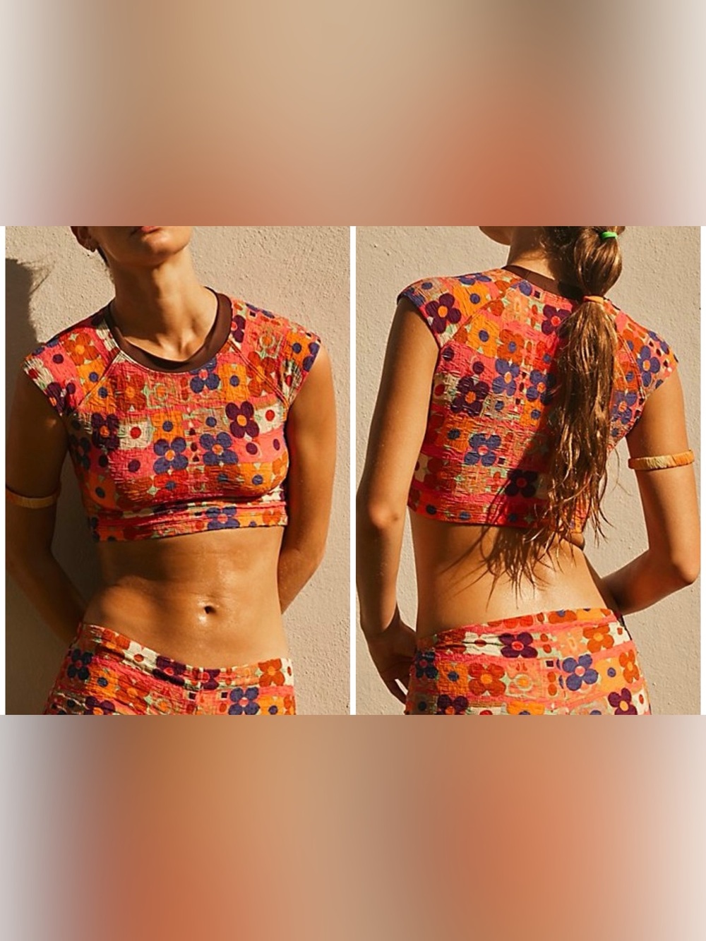 NWOT Free People free-est The Sonny Printed Tee - Woodstock - medium